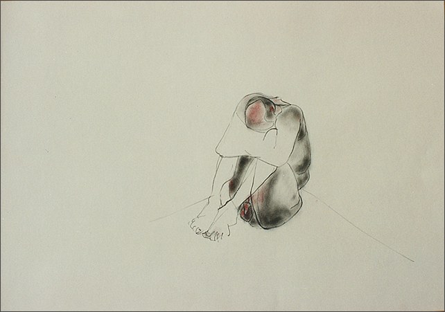 Drawing-Crouching Man