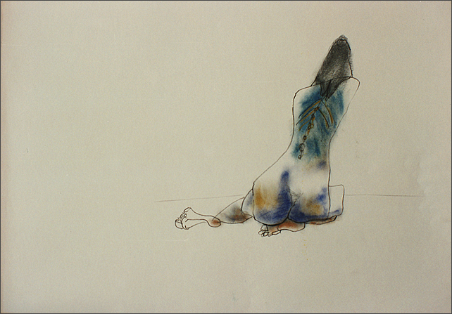Drawing-Woman Back View
